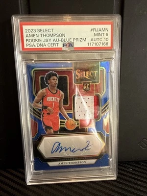 2023-24 Panini Select Amen Thompson Rookie Jersey Autograph PSA 10 20/49 - Bild 1 von 2