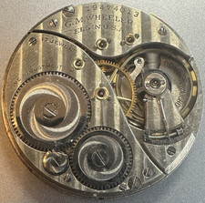 12S ELGIN G M Wheeler 441 M 4 17J OF PS Pocket Watch Movement Runs T43