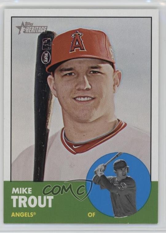 2012 Topps Heritage Mike Trout #207 05k6