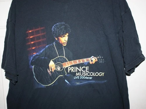 Prince Musicology T-Shirt 2004Ever Tour Concert Tee 2000s vintage concert t-shirt, vintage, size XL, single stitch, B+ condition
