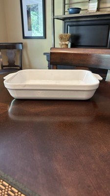 Emile Henry 11x14 Extra-Large Rectangular Baker Lasagna White