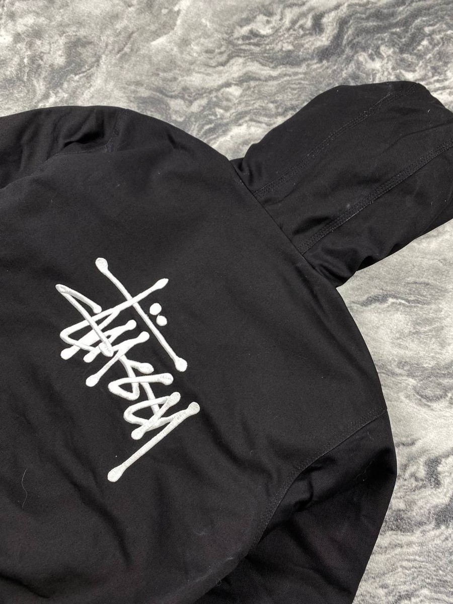 Vintage Stüssy Active Jacket Big Logo Men Size XS Black | eBay