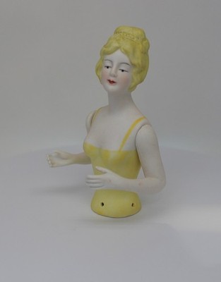 połowa lalki Mata Hari seksowny Half Doll Pincushion Arms Away francuski styl St