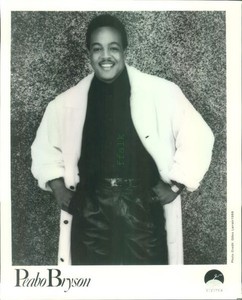 Press Photo: PEABO BRYSON 8x10 B&W 1988