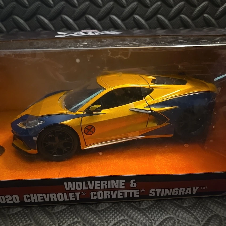 Marvel X-Men Wolverine & 2020 Chevrolet Corvette Stingray Jada Toys Die-Cast — 第 3/4 张图片