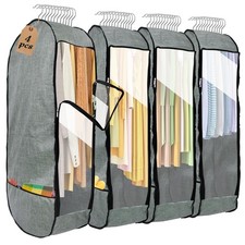 4PCS Garment Bags Hanging Clothes,Chakera Large Breathable Garment Bag Closet