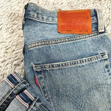 Levi s 502 Selvedge Denim Jeans Tag Size 31 Mens Used From Japan