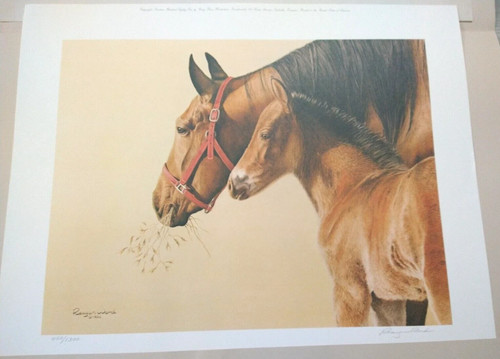 2er Set signierte und nummerierte Pferdedrucke von Reagan Word - "Wild Oats" - Bild 1 von 3