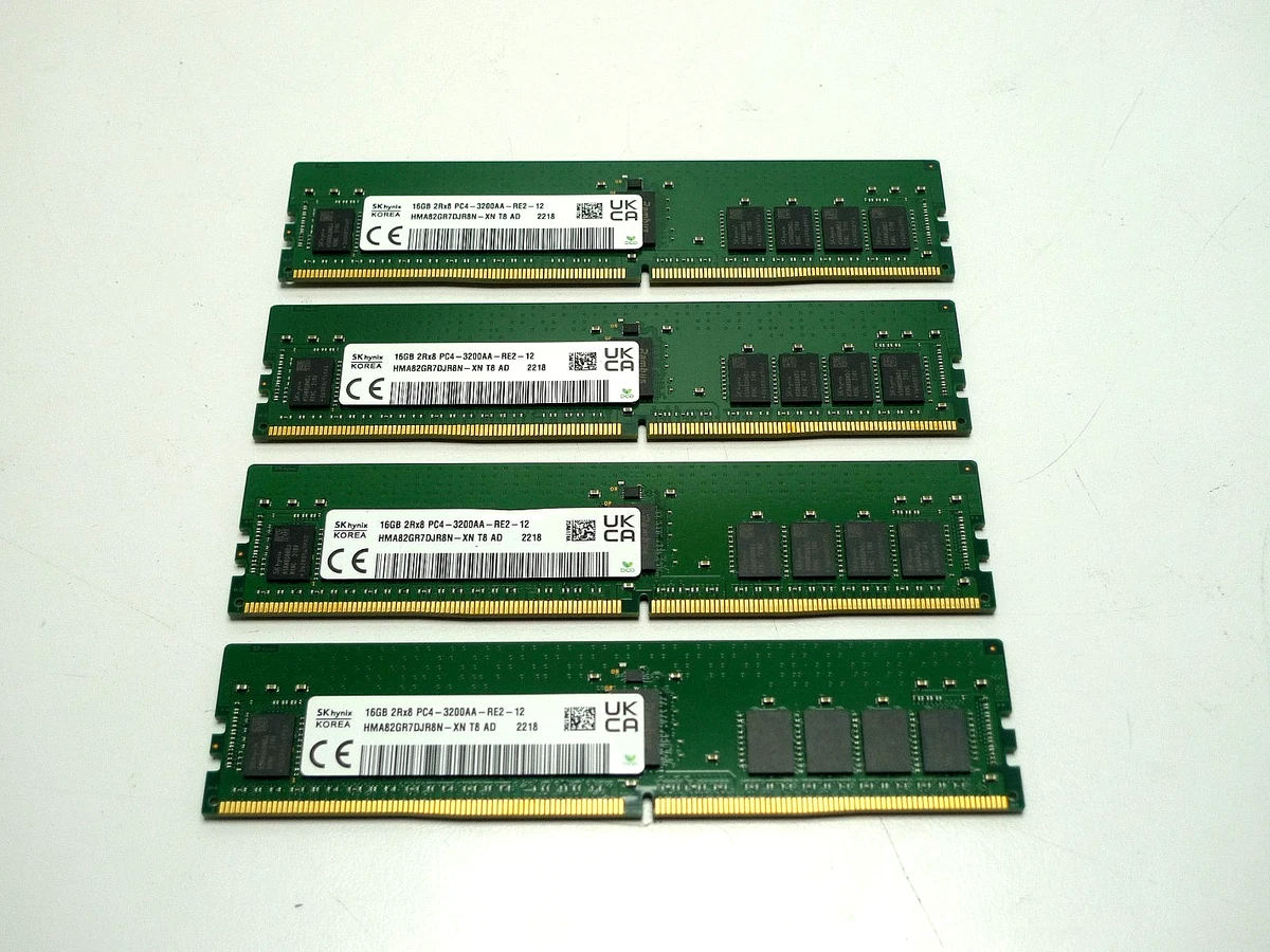 16 GB Capacity per Module DDR4 SDRAM Memory (RAM) 4 Modules for