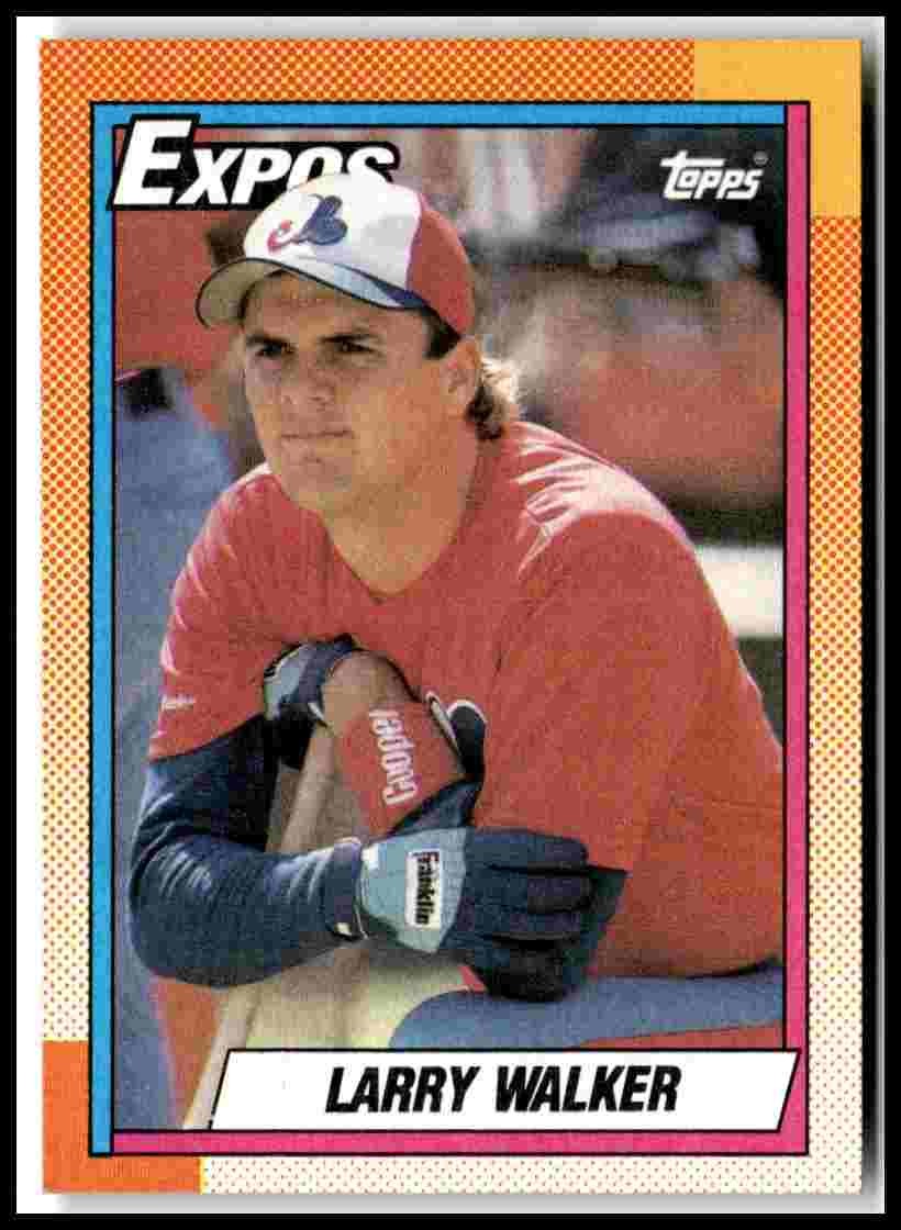 1990 Topps #757 Larry Walker RC HOF Rookie Card