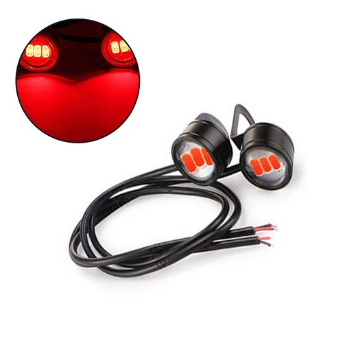 2Pcs LED Motorcycle Super Bright Driving Light Eagle-Eye Reverse Backup Fog Lamp - Picture 7 of 59
