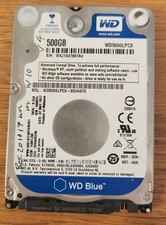 WD Blue 500GB 2.5" SATA Laptop Hard Drive WD5000LPCX 5400RPM