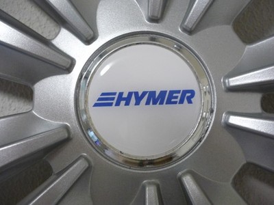 4x Hymer 56mm 3D Epoxy Logo Stickers für Radkappen Felgen Aufkleber Set