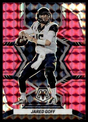 2023 Panini Mosaic Draft Picks Pink Jared Goff 21/25 #63