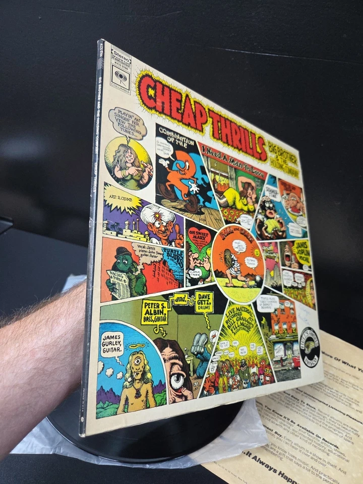 Big Brother & The Holding Company Cheap Thrills 1968 LP Vinyl 1st Press EX/VG++ - Image 4 of 4