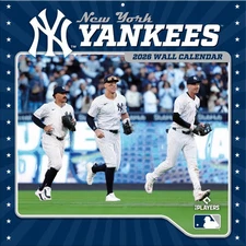 Turner Licensing,  MLB New York Yankees 2026 Wall Calendar, 12'' X 12'', 12-Mont