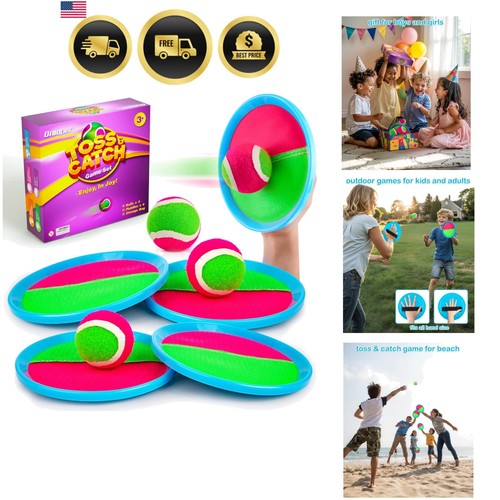 Kids Toys Toss and Catch Game Set, Toys for 3 4 5 6 7 8 Old Boys Girls Birth...
