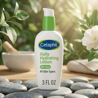 Cetaphil Daily Oil Free Hydrating Body Lotion with Hyaluronic Acid, 3 fl oz