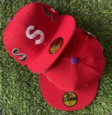 Supreme multi S Fitted Hat Size 7, 7 1/8, 7 1/4, 7 3/8, 7 1/2 NEW