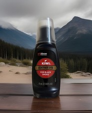 Kiwi Black Leather Dye 2.5oz Shoe Finish Leather Repair Dye Precision Angle Tip