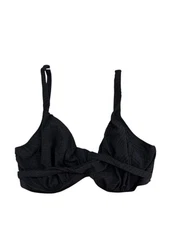 Fantasie BLACK Ottawa Underwire Plunge Bikini Swim Top, US 34DD, UK 34DD