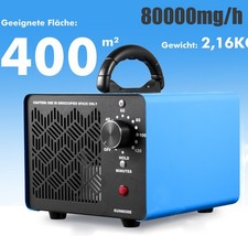 Ozongenerator 80000 mg/h Ozongerät, Ozonisator Industrieller Luftreiniger DE