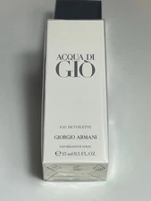 Giorgio Armani Acqua Di Gio EDT 15ml 0.5 fl oz New Sealed Travel Size