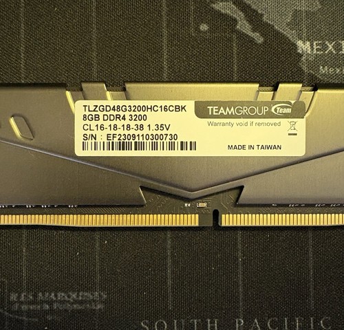 Team T-force Vulcan Z 8GB (1 x 8GB) PC4-25600 (DDR4-3200) Memory - Afbeelding 2 van 2