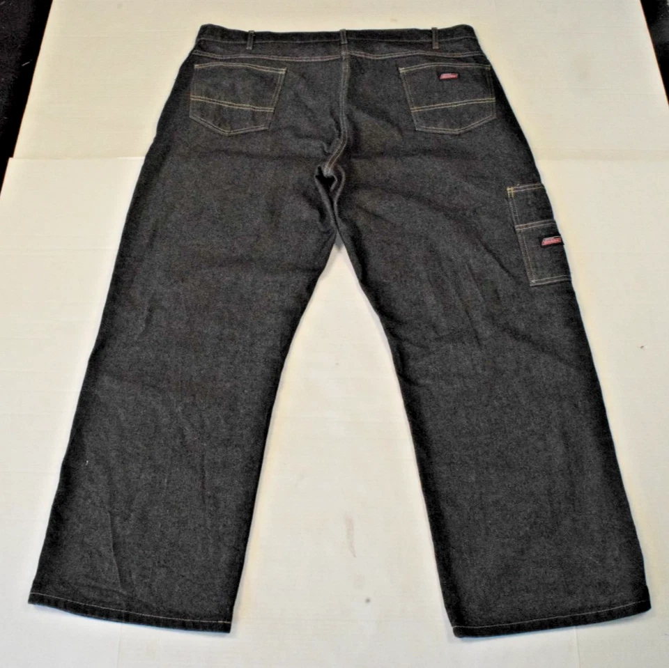 Vintage Carpenter Jeans Dickies Size 44 x 30 90s Charcoal Gray Relaxed Fit - Image 2 of 4
