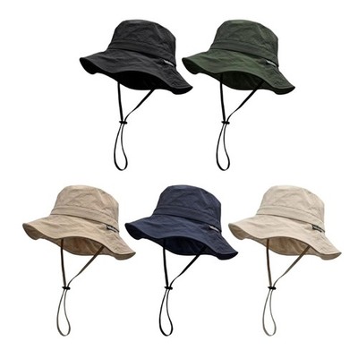 Portable Wide Brimmed Fishing Hat Adjustable For Outdoor Use Hiking Fishing