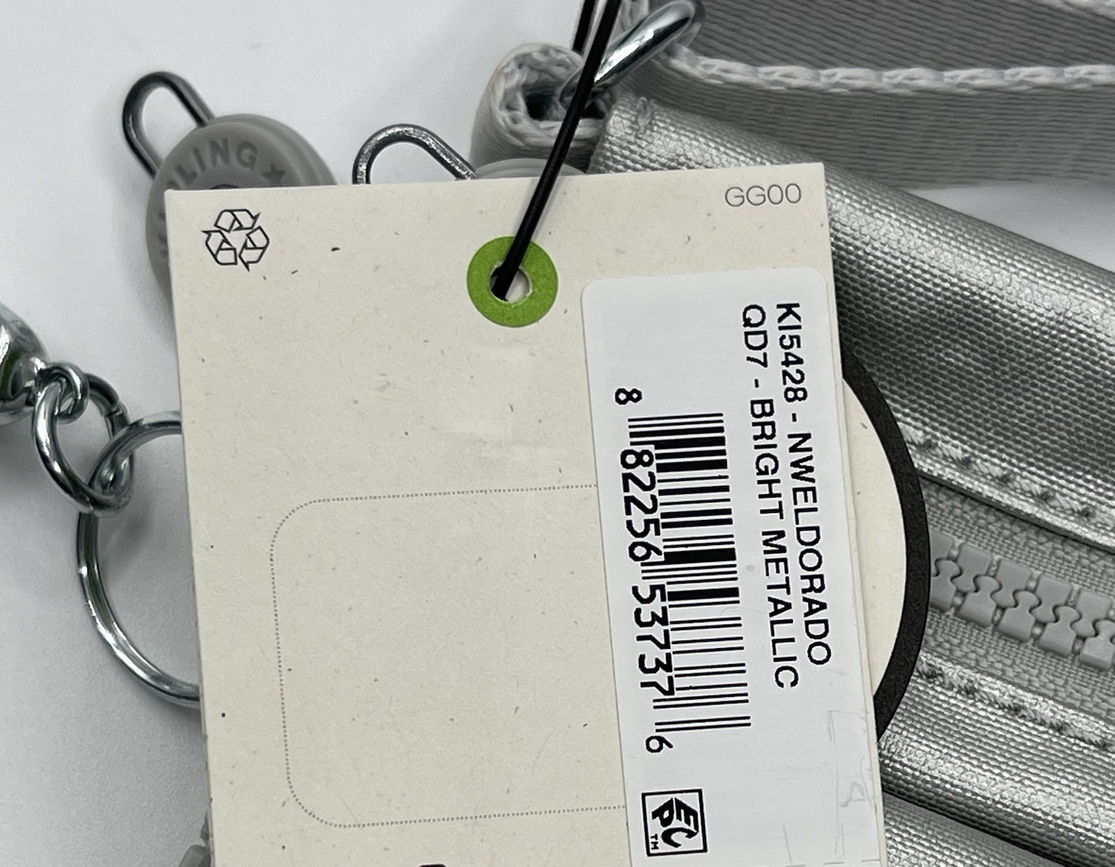 Kipling Eldorado Mini Crossbody Silver Bright Met… - image 4