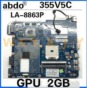QMLE4 LA-8863P For   355V5C NP355V5C laptop motherboard HD7600 2G GPU #F10