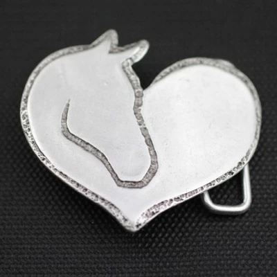 Gürtelschnalle Pferdekopf Buckle Wechselschließe Gürtelschließe Reitaccessoires - Bild 1 von 3