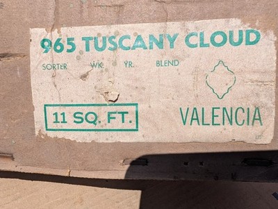 2 pcs Tuscany Cloud #965 American Olean Bumpy White Arabesque Valencia USA 1980s