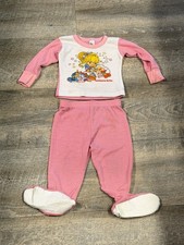 Vintage Rainbow Brite Two-piece Pajama Footies Set - SUPER RARE  Size 2