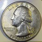 1776-1976 S Bicentennial Silver Quarter UC  Beautifully  & Naturally Toned