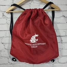 Washington State University Cougars String Bag Athletic Backpack Vtg Mighty Mac