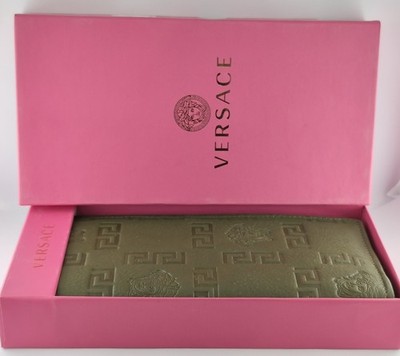 Premium Versace Soft Grain Green Leather Bi-Fold Men's Wallet {Free Shipping}