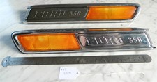 68-72 Ford Truck F350 Hood Side Amber Reflector Emblem Trim Chrome Fomoco 23