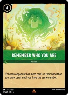 x1 Remember Who You Are - 97/204 - Rare Lorcana DLC05 Shimmering Skies M/NM