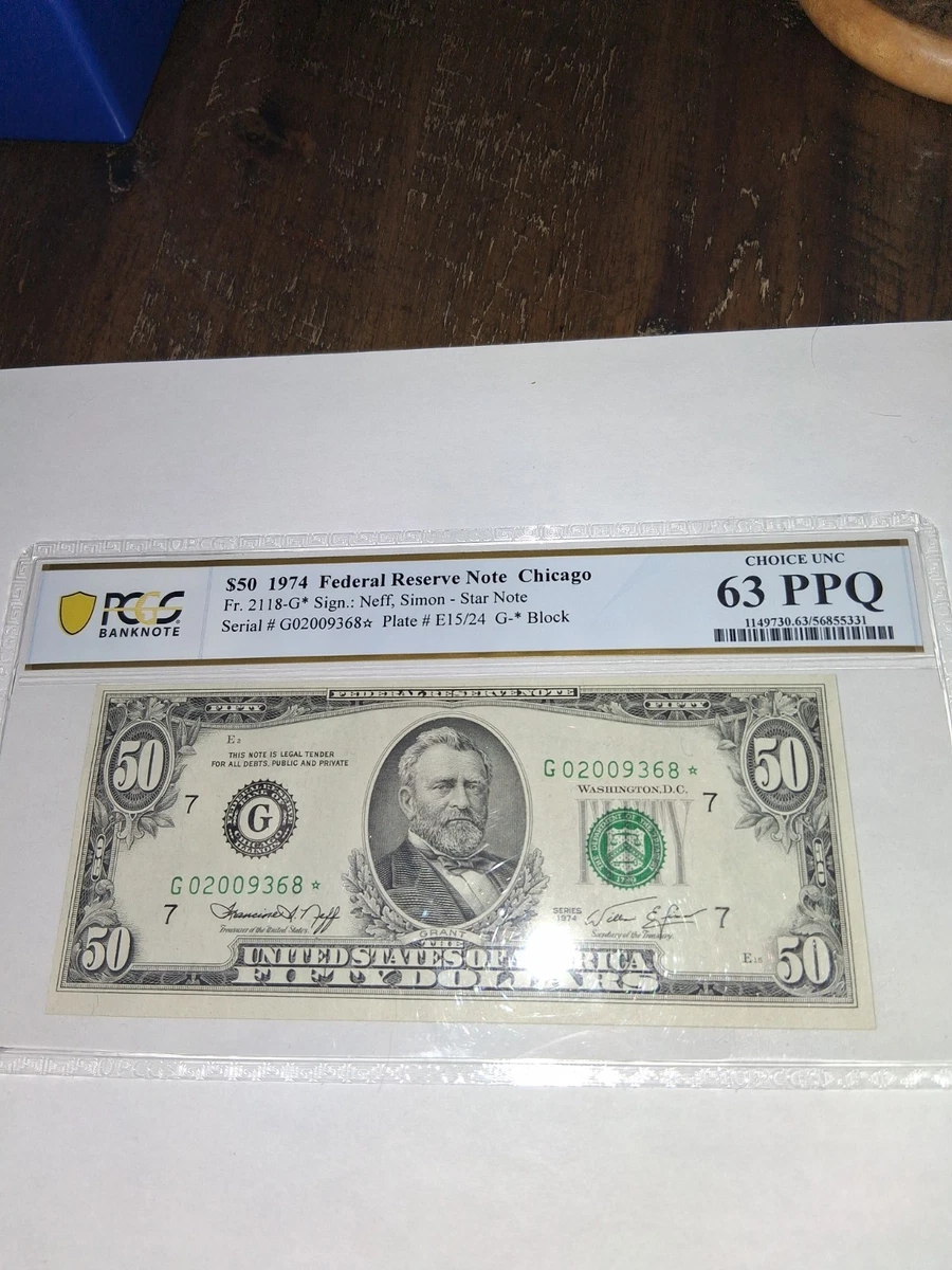 $50 1974 US Small Size Paper Money Notes for sale | eBay