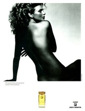 Publicité ancienne parfum métal Paco Rabanne femme 1980 issue de magazine