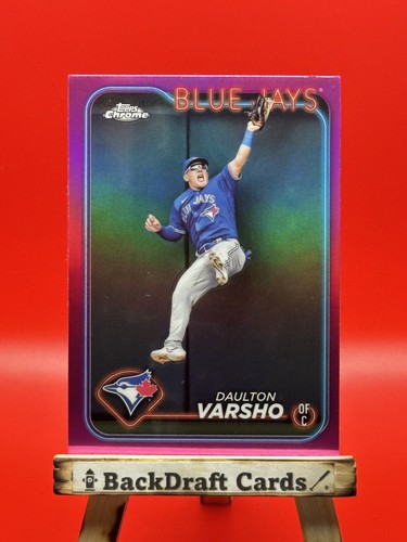 🔥⚾2024 TOPPS CHROME DAULTON VARSHO PINK PARALLEL TORONTO BLUE JAYS