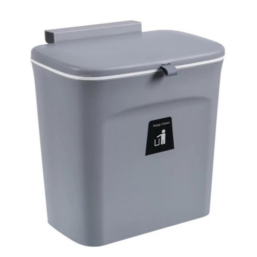 Wall-mounted Trash Can Cans with Lids Small Kitchen Garbage Office