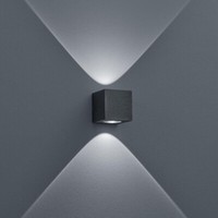 Led AußEnwandleuchte Helestra Peka Graphit In WüRfelform Up&Down IP54