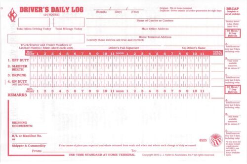 JJ Keller 601LD Driver's Daily Log Book w/Detailed DVIR 2-Ply w/Carbon w/Recap - Picture 2 of 4