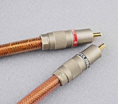 Monster Interlink II RCA Litz 100+ Strands Cable, Braided Shield Choice 1M or 2M