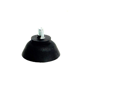 1pc Heavy Rubber Suction Cup Screw-in Post #8-32 x 5/16'' Post Universal Black