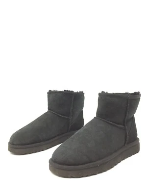 UGG AUSTRALIA CLASSIC MINI Botas Medias Negro Para Mujeres T.37 US.6 UK.4 - Imagen 1 de 4