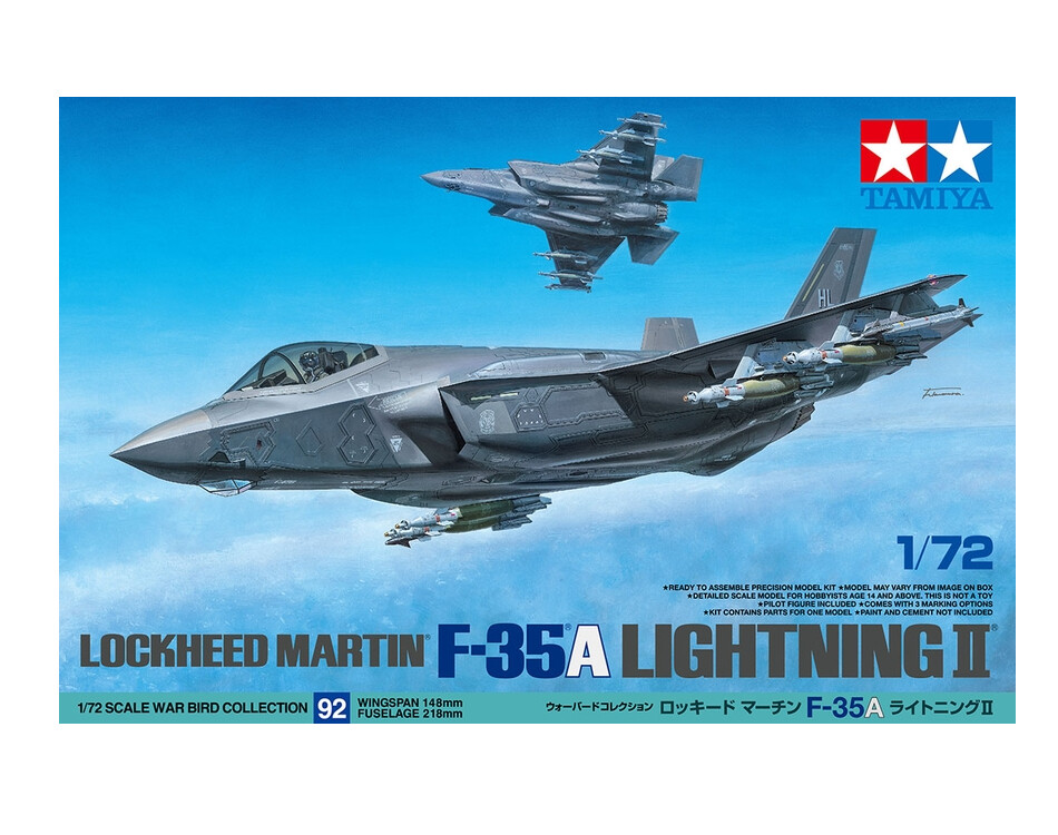 Tamiya 60792 F-35A Lightning II Plastic Kit
